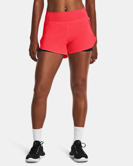 Women's UA Flex Woven 2-in-1 Shorts, Red, pdpMainDesktop image number 0